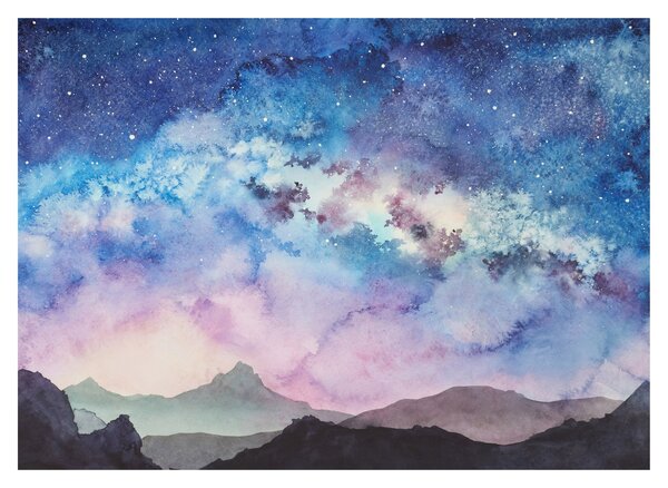 Kép - Milky Way, akvarell (70x50 cm)