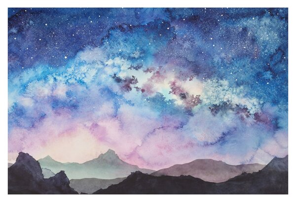 Kép - Milky Way, akvarell (90x60 cm)
