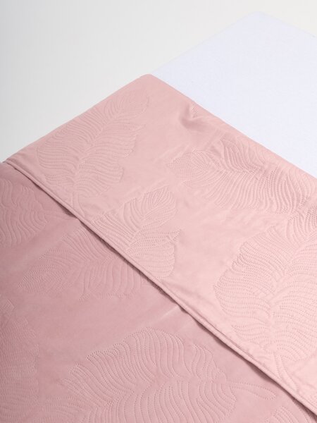 Sinsay - Ágytakaró dombornyomott növényi mintával - pasztellpink