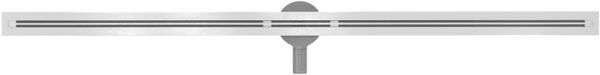 Mexen Flat Super Slim, szuper vékony vízelvezető csatorna 360°-ban forgó szifonnal 150 cm, rozsdamentes acél, 1051150