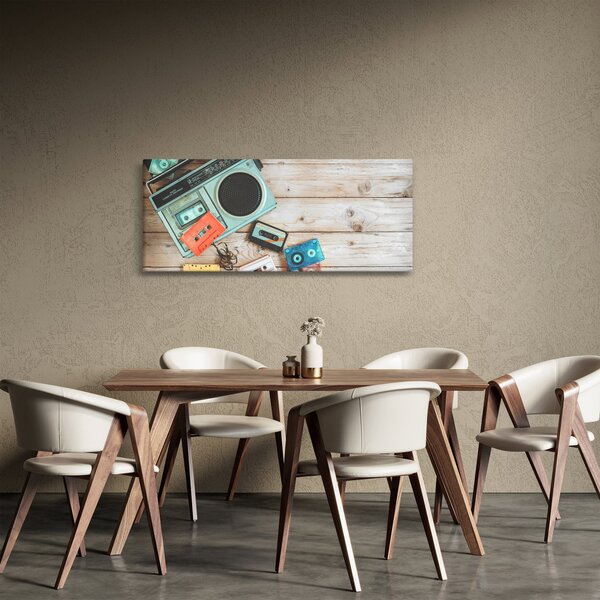 Kép - retro rádió (120x50 cm)