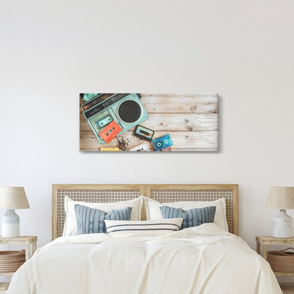 Kép - retro rádió (120x50 cm)
