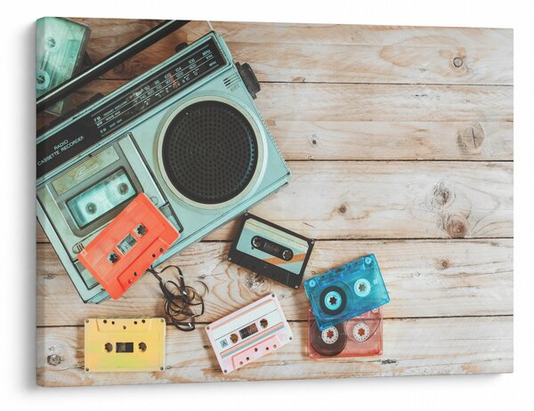Kép - retro rádió (70x50 cm)