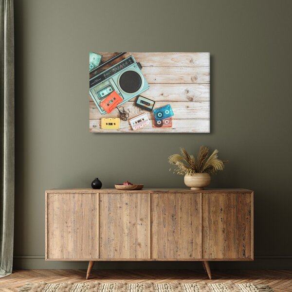 Kép - retro rádió (90x60 cm)