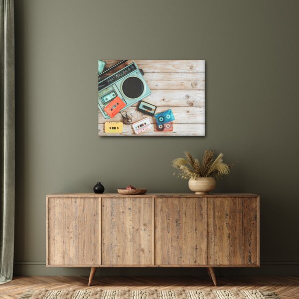 Kép - retro rádió (70x50 cm)