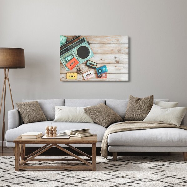 Kép - retro rádió (90x60 cm)