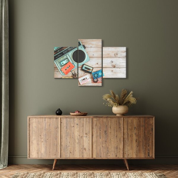 Kép - retro rádió (90x60 cm)