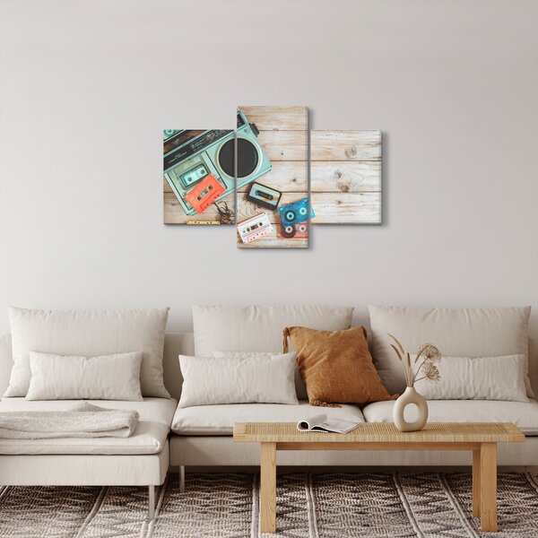 Kép - retro rádió (90x60 cm)
