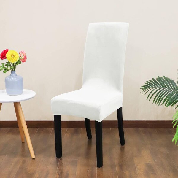 SzékHuzat Étkezőszékre (bársonyos, fehér)
