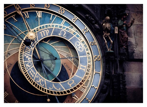 Kép - Orloj, Prága (70x50 cm)