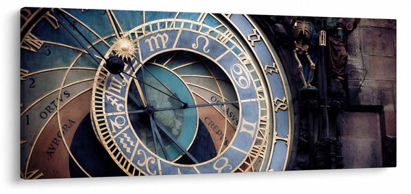 Kép - Orloj, Prága (120x50 cm)