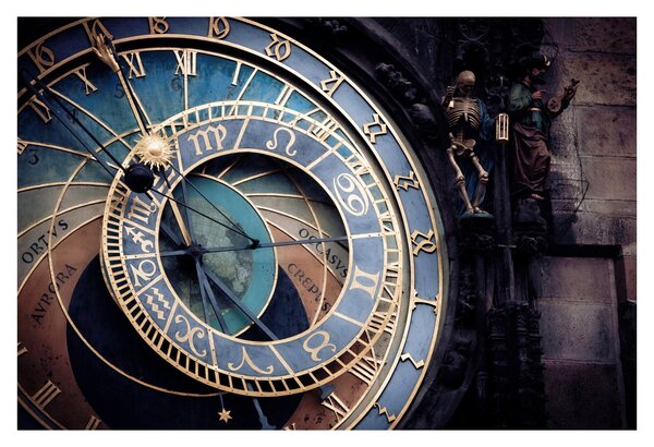 Kép - Orloj, Prága (90x60 cm)