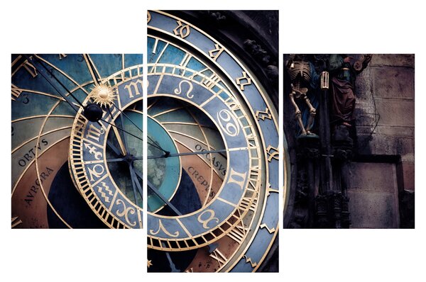 Kép - Orloj, Prága (90x60 cm)