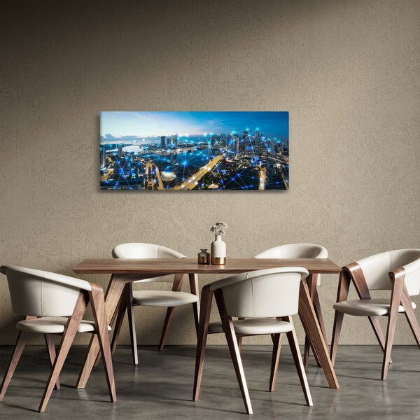 Kép - Városhálózat (120x50 cm)