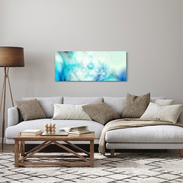Kép - Merkaba türkiz háttérrel (120x50 cm)