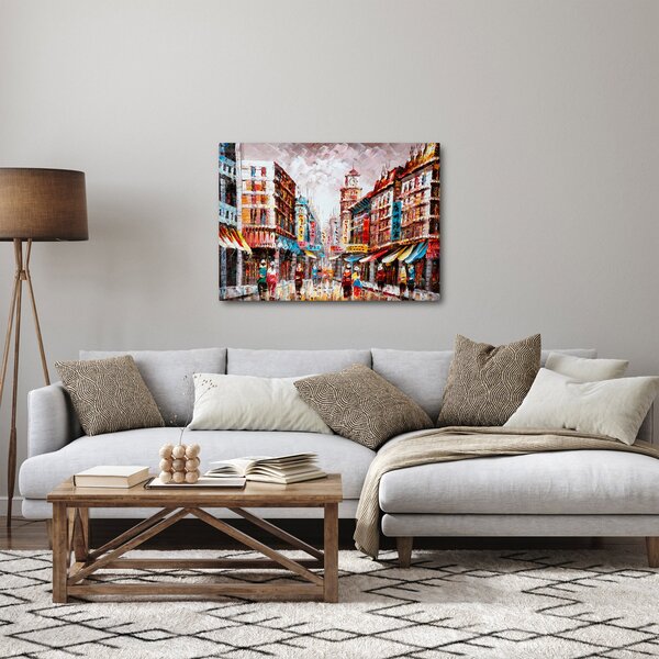 Kép - Hong Kong, olajfestmény (70x50 cm)