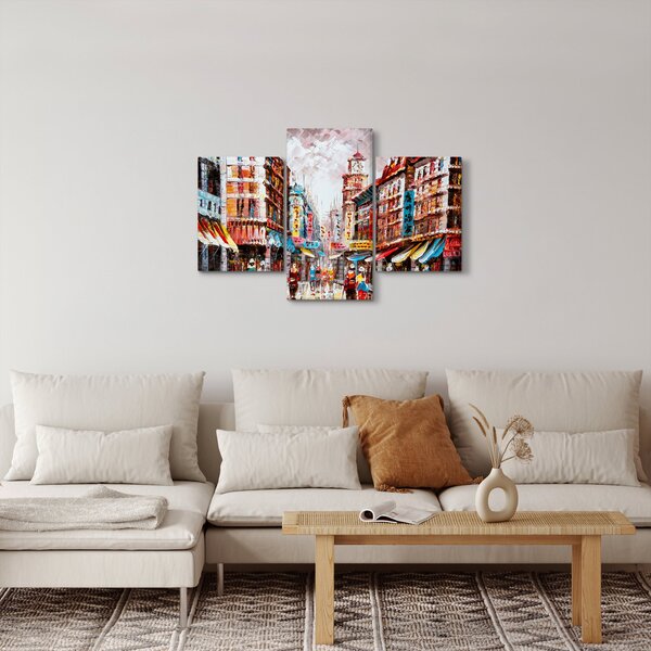 Kép - Hong Kong, olajfestmény (90x60 cm)