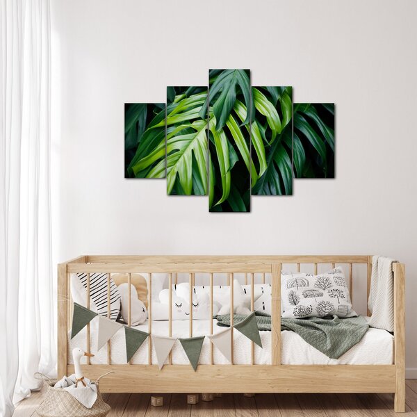 Kép - trópusi levelek (150x105 cm)