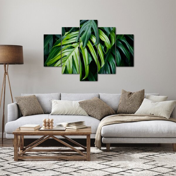 Kép - trópusi levelek (150x105 cm)