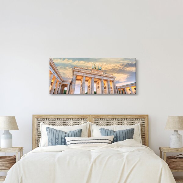 Kép - Brandenburgi kapu, Berlin, Németország (120x50 cm)