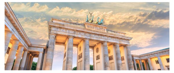 Kép - Brandenburgi kapu, Berlin, Németország (120x50 cm)