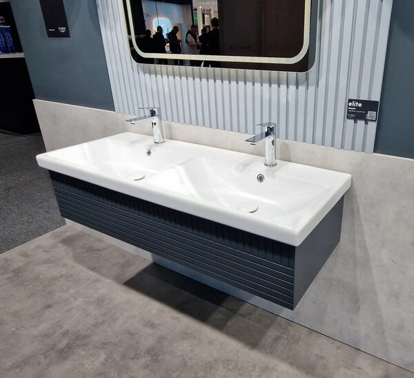 CeraStyle ELITE - DUPLA porcelán mosdókagyló - 120 x 45 cm
