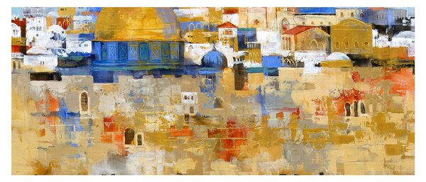 Kép - siratófal, Jerusalem, Israel (120x50 cm)