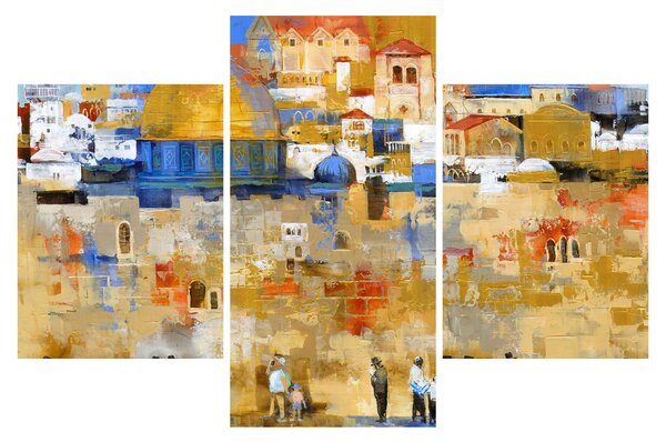 Kép - siratófal, Jerusalem, Israel (90x60 cm)