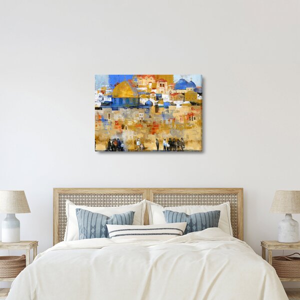 Kép - siratófal, Jerusalem, Israel (70x50 cm)