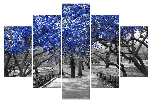 Kép - Kék fák, Central Park, New York (150x105 cm)