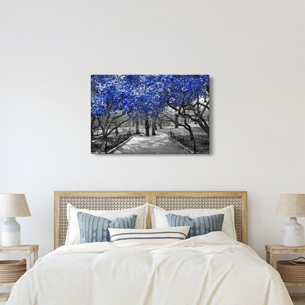 Kép - Kék fák, Central Park, New York (90x60 cm)