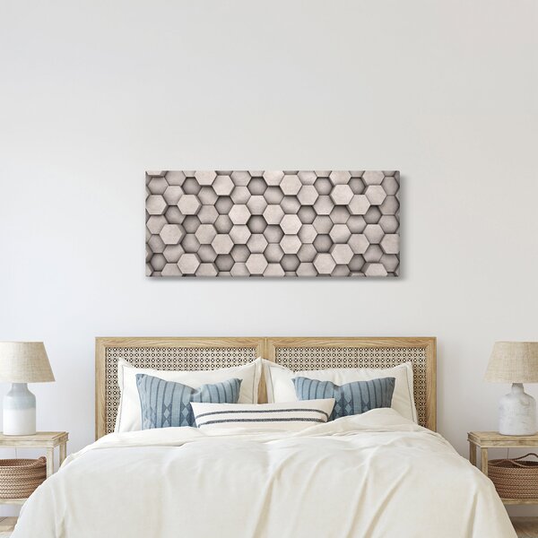 Kép - Hatszögek beton kivitelben (120x50 cm)