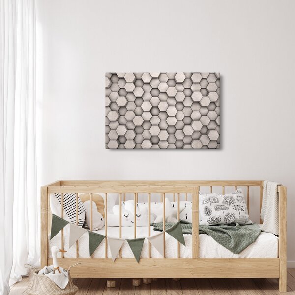 Kép - Hatszögek beton kivitelben (90x60 cm)