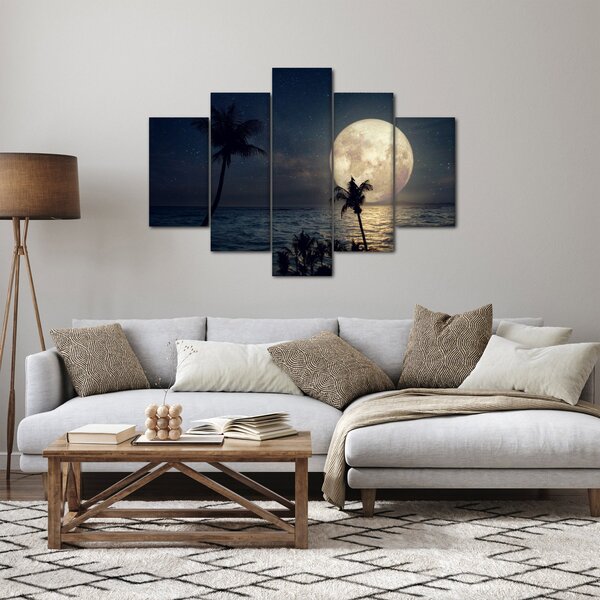 Kép - Strand telihold alatt (150x105 cm)