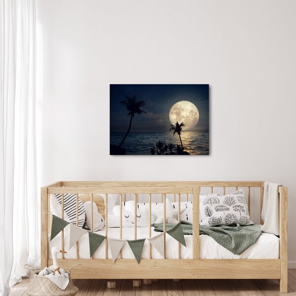 Kép - Strand telihold alatt (70x50 cm)