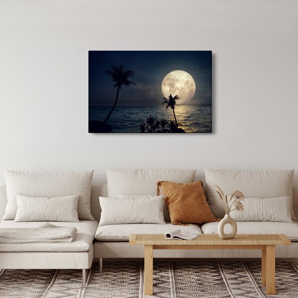 Kép - Strand telihold alatt (90x60 cm)