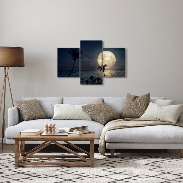 Kép - Strand telihold alatt (90x60 cm)