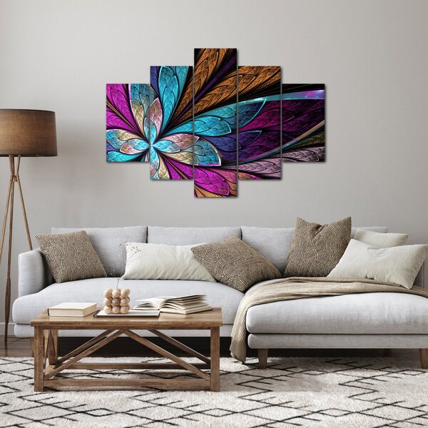 Kép - absztrakció, virág (150x105 cm)