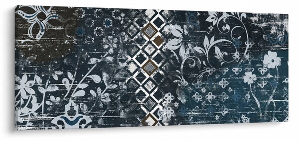 Kép virágos dekorációval (120x50 cm)