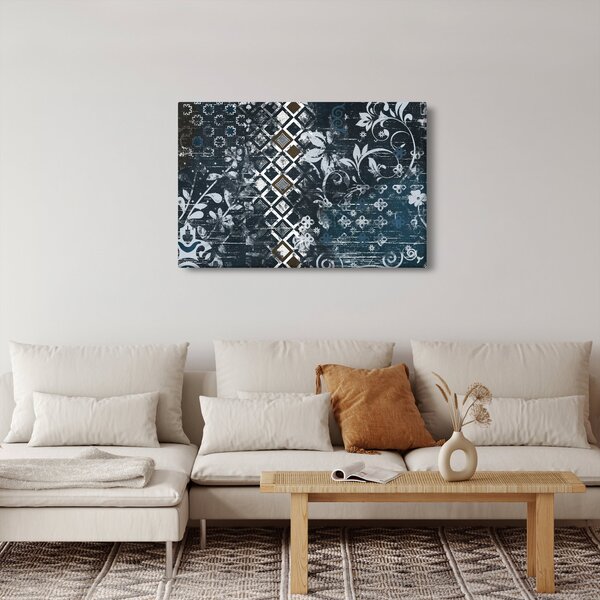 Kép virágos dekorációval (90x60 cm)