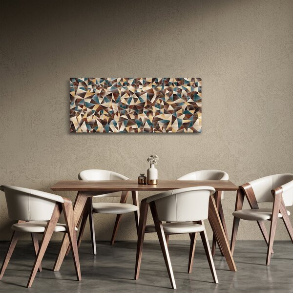 A háromszögek képe (120x50 cm)