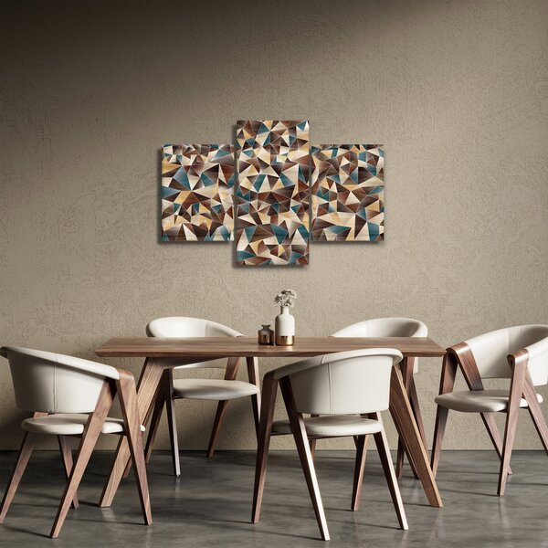 A háromszögek képe (90x60 cm)