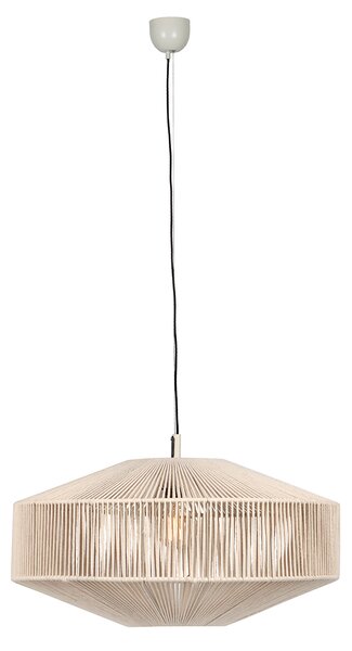 Japandi függőlámpa barna kötél 61cm - Svea