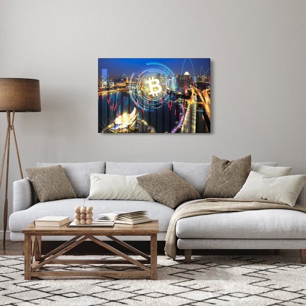 Kép - A befektetések városa (90x60 cm)