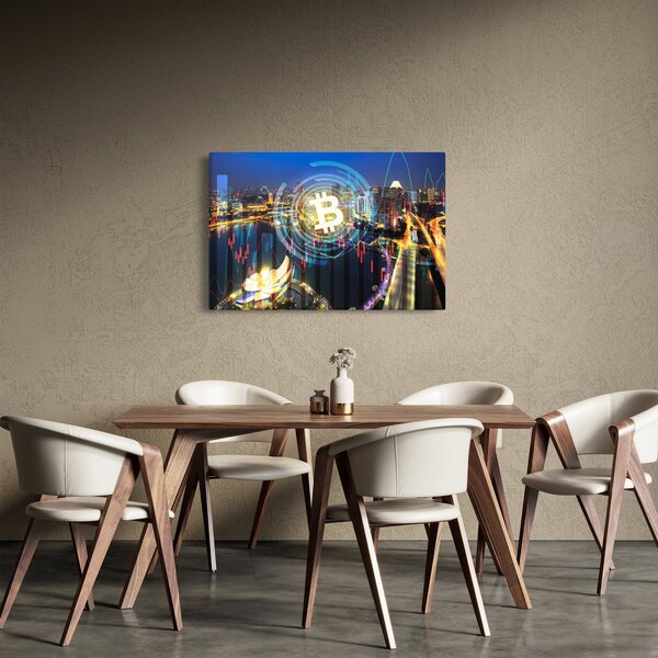 Kép - A befektetések városa (90x60 cm)