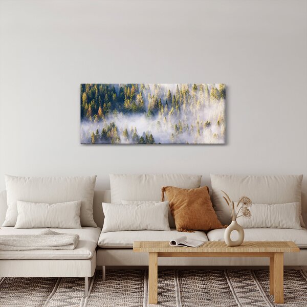 Fák képe a ködben (120x50 cm)