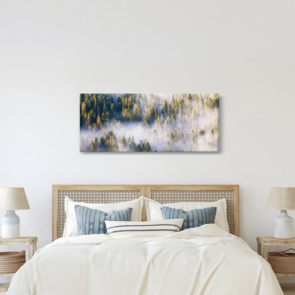 Fák képe a ködben (120x50 cm)