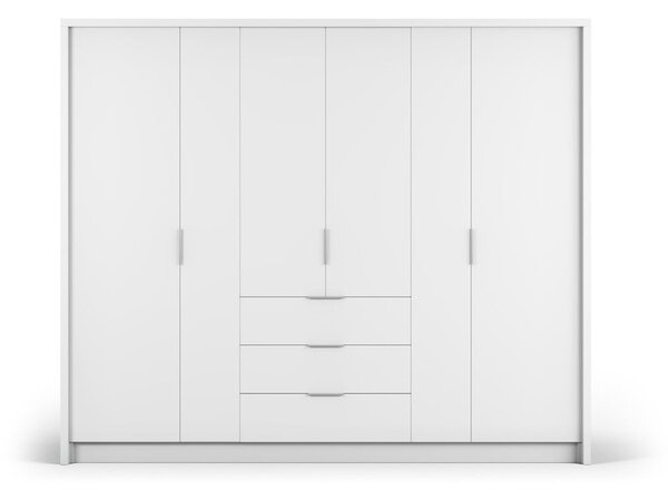 Fehér szekrény 255x217 cm Wells - Cosmopolitan Design