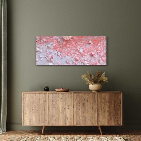 Kép - Tengerparti hangulat rózsaszín árnyalatokban (120x50 cm)