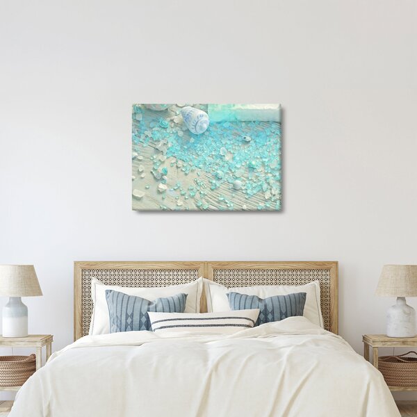 Kép - Tengerparti hangulat türkiz árnyalatokban (70x50 cm)